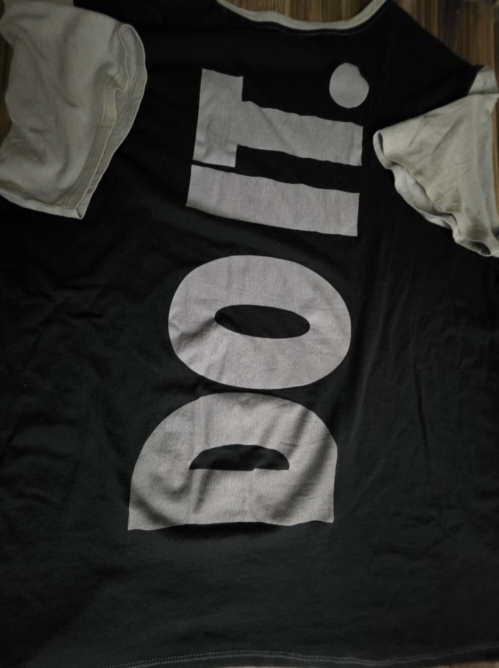 Nike Black Short Sleeve Tee with Large White 'DO IT' Graphic